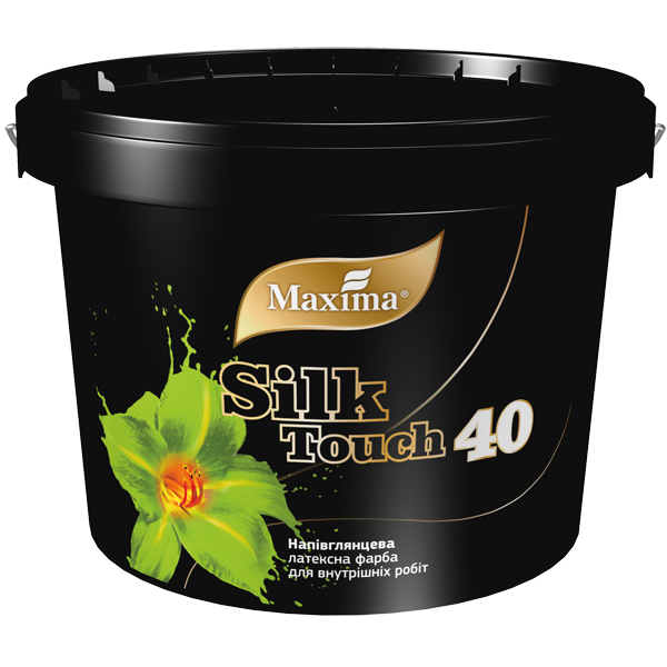 Фарба латексна MAXIMA Silk Touch 40, біла, напівглянцева, 12 кг